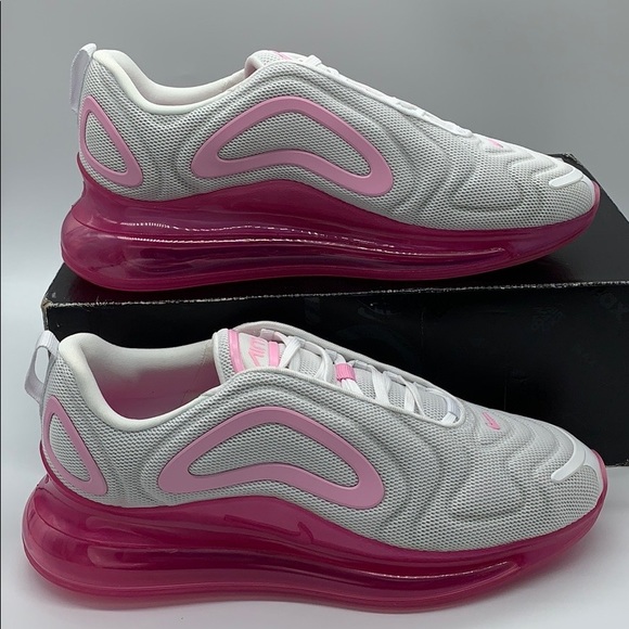 Nike Shoes - W NIKE AIR MAX 720 white/pink rise-laser fuchsia